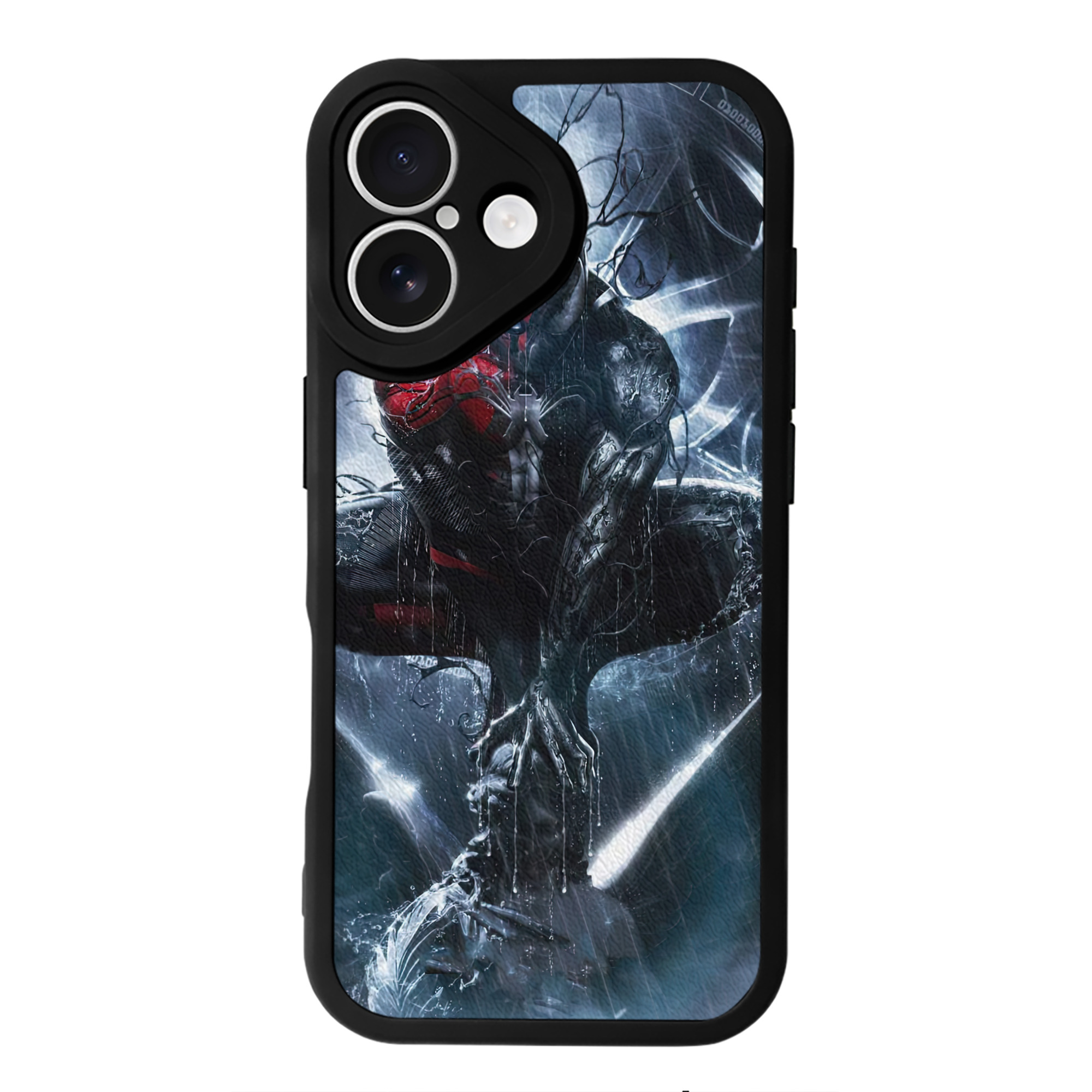 （画像用） Spider Man スパイダーマン 【iPhone 16シリーズ対応】シリコンスマホケース（レザー調） 材質：シリコン